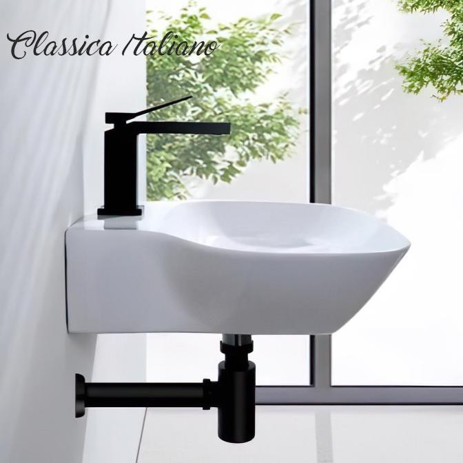 Classica Italiano Wastafel keramik gantung mewah modern anti noda