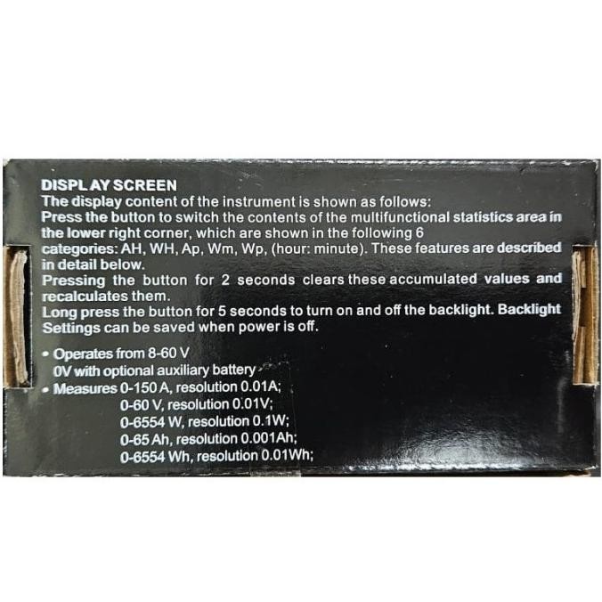 Sale Dc Digital Power Meter - Wh Ah Watt Voltage Ampere