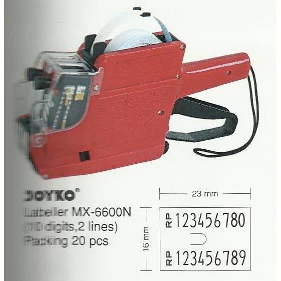 

Mega Sale JOYKO MX-6600N (angka, angka) -Label Harga 2line Termurah