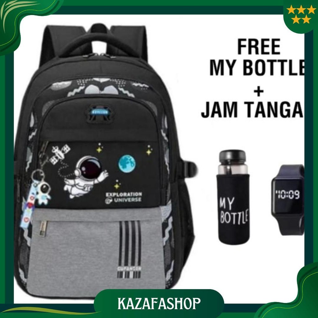 [ Free Botol ] Tas Astronot Anak Laki Laki / Tas Sekolah Anak Laki Laki Perempuan Sd Dan Smp Kualita