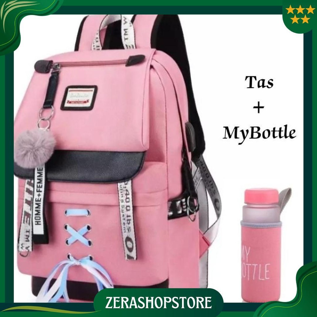 Tas Ransel Sekolah Laki Laki Perempuan Sd Smp Sma Muat Banyak / Tas Polos Sekolah /Tas Multifungsi S