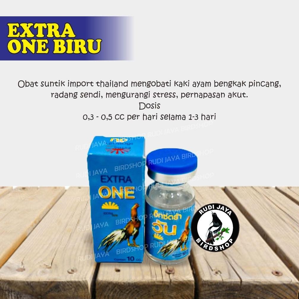 dfg-88 EXTRA ONE BIRU 10 ML EXTRA SURE OBAT AYAM IMPORT THAILAND ASLI MENGOBATI AYAM SAKIT KAKI LUMP