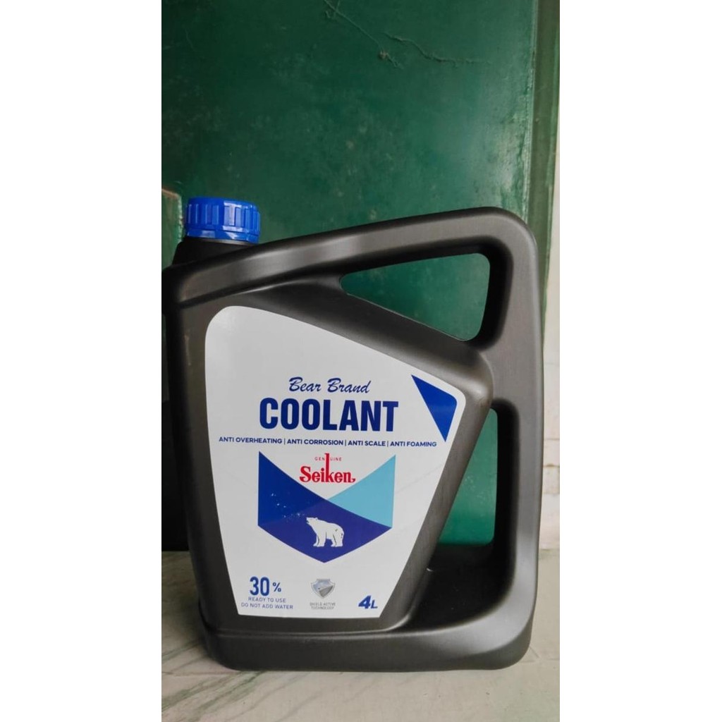 Air Radiator Coolant 30% Mobil Seiken Japan Biru 4 Liter OEM TERBAIK