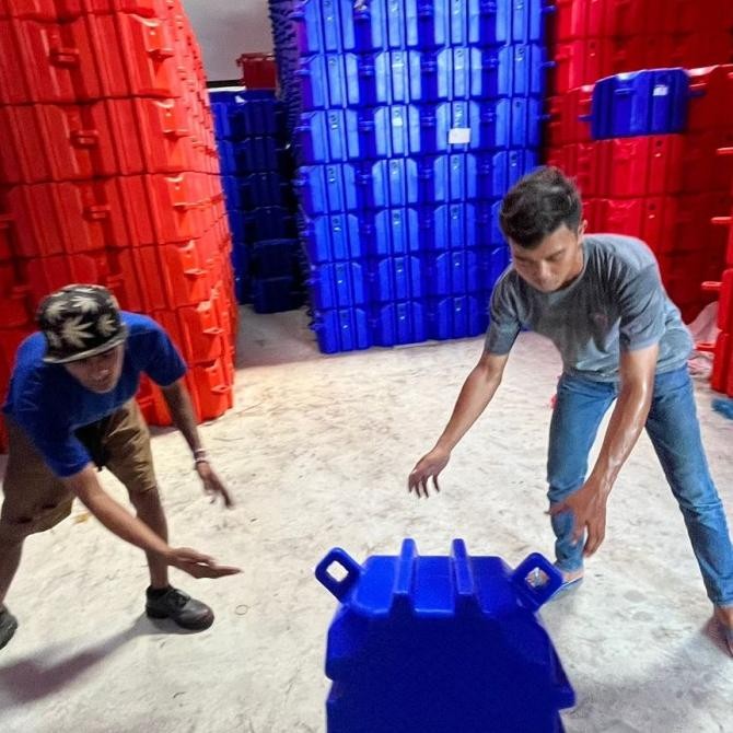 Dermaga Apung Kubus Apung Hdpe Untuk Jembatan 1 X 1.5 Mtr