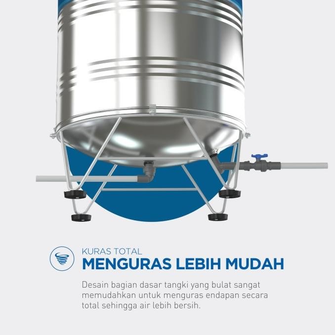 Spesial Tangki Air / Tandon / Toren Stainless Penguin 1500 Liter - Tbsk 1500