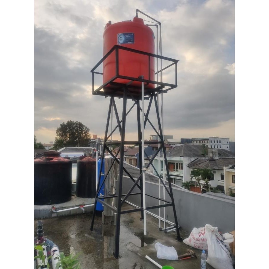 Spesial Menara / Tower - Tangki / Toren / Tandon Air - Kapasitas 1000 Liter