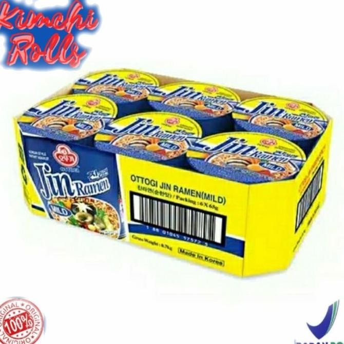 

Terbaru! Ottogi Jin Ramen Mild Taste Cup 1 Pak Isi 6 Pcs