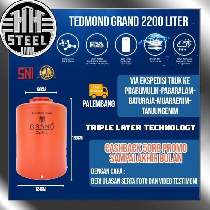 Spesial Tangki Tanki Tandon Toren Air Tedmon Tedmond Grand Sni 2200 Liter Ori