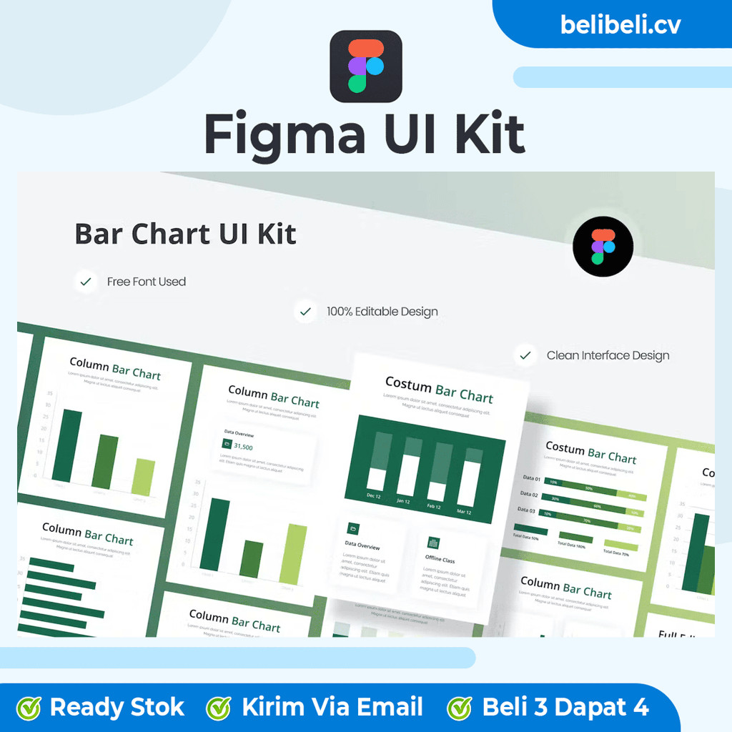 Bar Chart UI - Premium Figma UI Kit