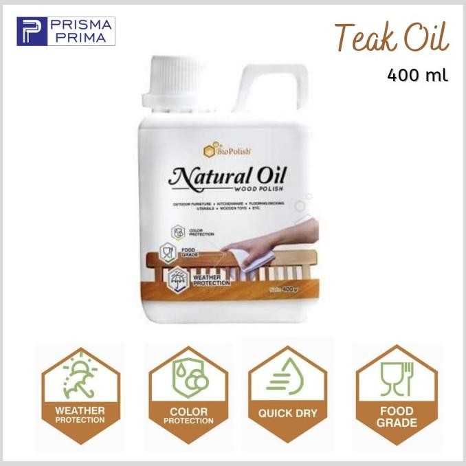 

Biopolish Natural Oil Finishing Kayu Natural Teak Wood Food Grade