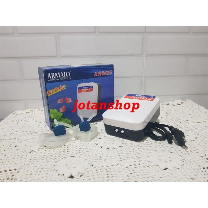 Armada Ar 6603 Pompa Udara Aerator Air Pump Mini Ac Dc Acdc Aquarium Original Dan Terpercaya
