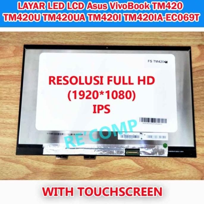 Bisa Gosend Led Lcd Asus Vivobook Tp420 Tp420U  Tm420 Tm420U Tm420Ua Tm420I Touch