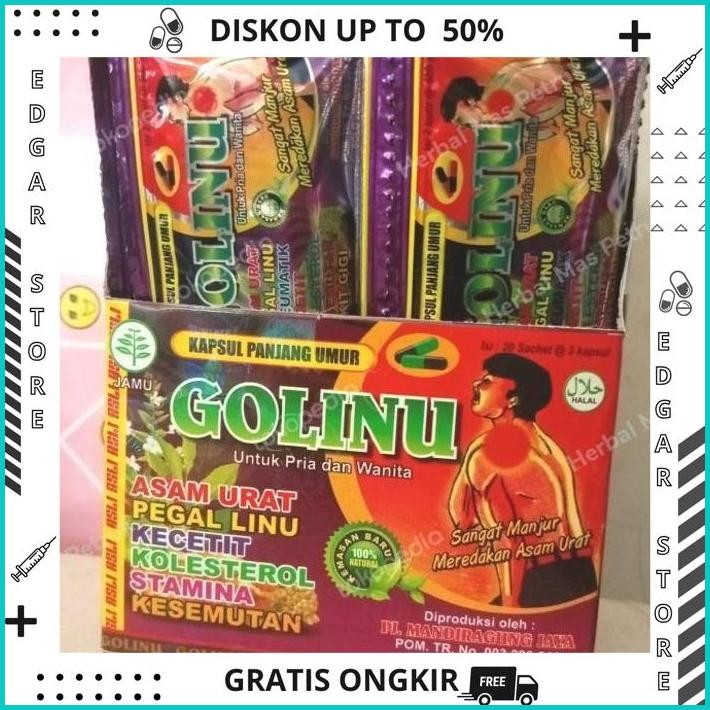 

GOLINU HERBAL PEGAL LINU DAN ASAM URAT GRATIS ONGKIR