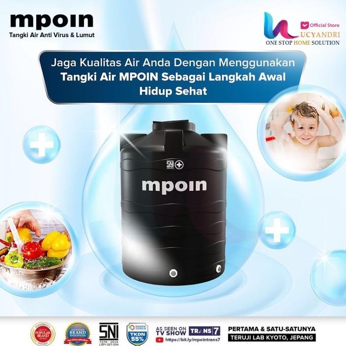 Diskon Toren Air Mpoin Plus 800 Wave Tangki Air Mpoin 740 L Tandon 740 Liter