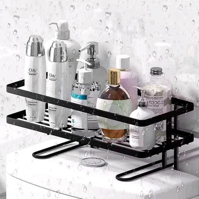 

Rak Toilet 1 Susun Rak Toilet Closet WC Rak Kamar Mandi Tempel Tempat Gantung Anti Karat BS