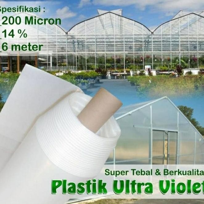 Plastik UV Lebar 6 Meter 14% 200 Micron 1 Roll