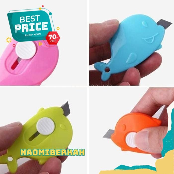 

TERBAIK HAND CUTTER MINI KTER IKAN PAUS DOLPHIN WHALE PEMOTONG KERTAS TRAVEL SIZE PORTABLE KARTUN UNTUK ALAT TULIS ATK DOKUMEN PAKET BY NAOMI BERKAH !!