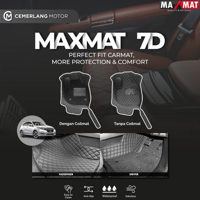 TERMURAH - Karpet mangkok MAXMAT 7D Honda HRV Include Coil Mat