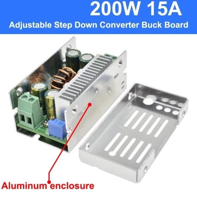 TERMURAH - Step Down 15A 200W 60V Adjustable DC-DC Step Down Converter Buck Modul