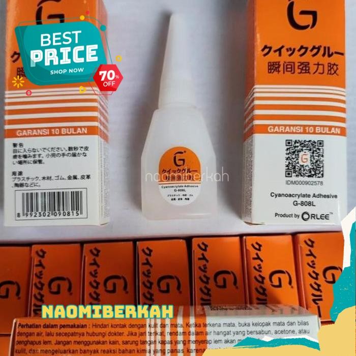 

BEST PRODUCT LEM CAIR G KOREA SUPER INSTANT GLUE LOGAM ASLI 100 % GARANSI ORLEE BY NAOMI BERKAH !!