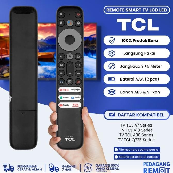Remote TV TCL Android Smart TV IR / Remot TCL Android Smart TV LCD LED murah
