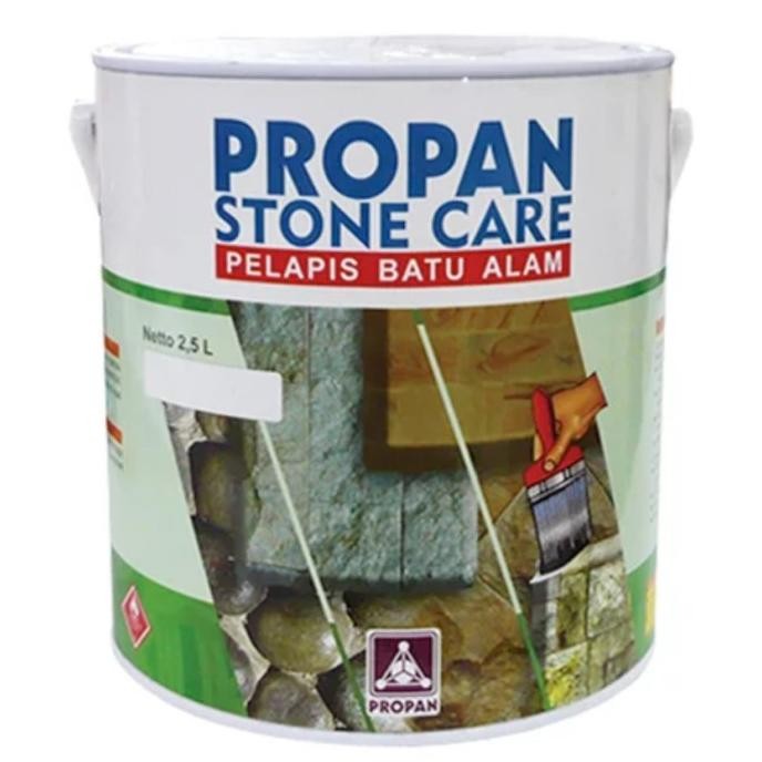 CAT PELAPIS BATU ALAM PROPAN STONE CARE WARNA HITAM/CLEAR (2,5 LT) murah