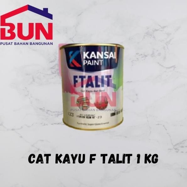 FTALIT GLOSS / CAT KAYU BESI HITAM & PUTIH 1 KG murah