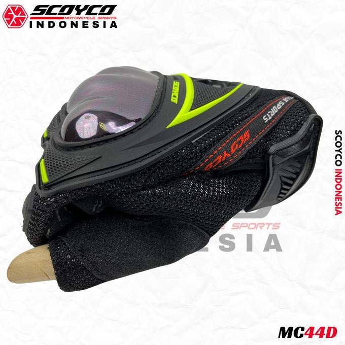 Grosir Sarung Tangan Motor Half Finger Protektor Tpu Anti Slip Scoyco Mc44D
