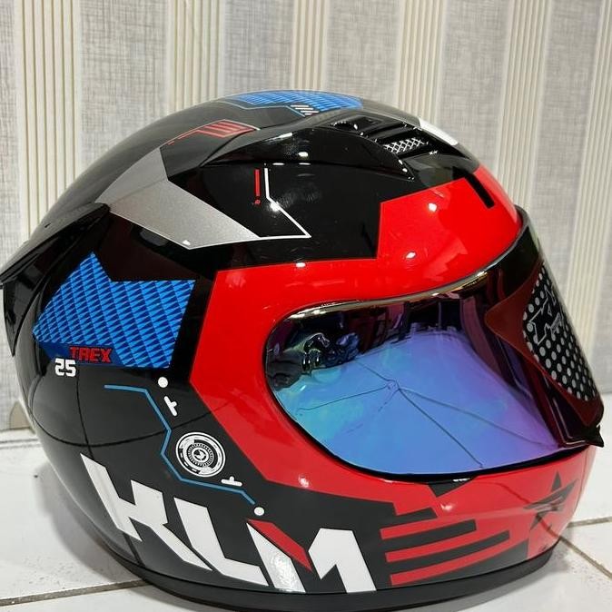 Sale Helm Klm Full Face Motif Trek  Motorcyclesni Terlaris