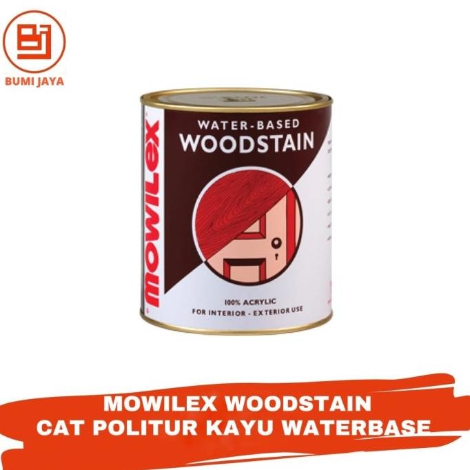 Diskon Cat Politur Kayu Waterbased Mowilex Woodstain 1Kg