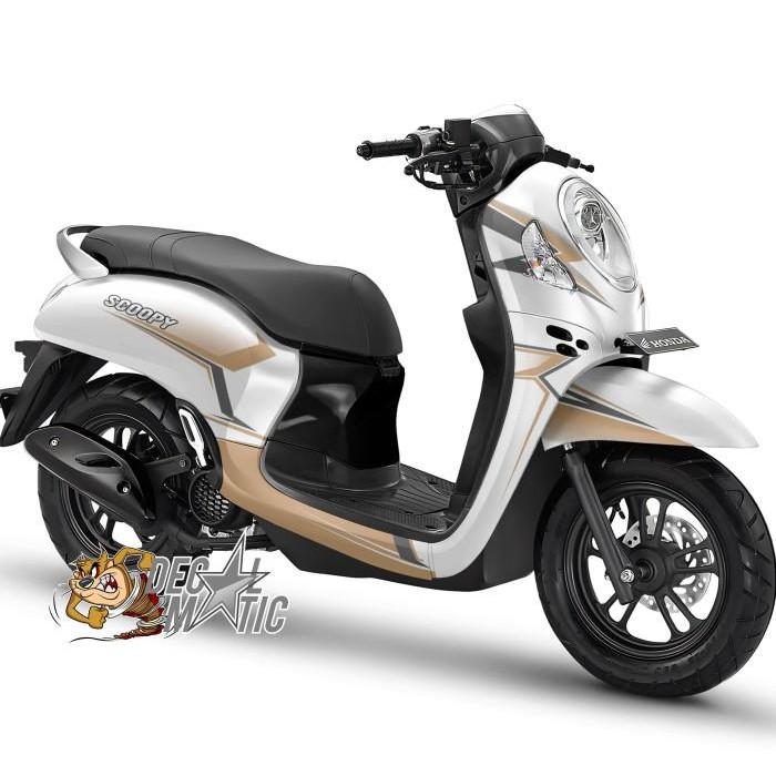Decal Full Body Stiker Motor Honda Scoopy 2020 2021 2022 2023 Brown Dc Original Dan Terpercaya