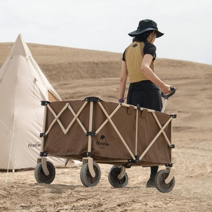 Troli Lipat Camping Naturehike Folding Camping Trolley Nh20Pj005 New Stok