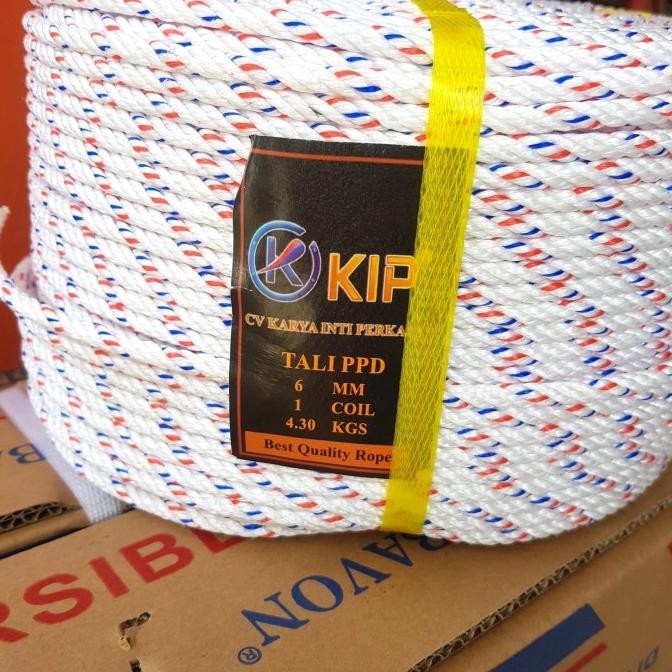 

Tambang Tali Pp 6Mm Kip (Kuat Tahan Air Dan Tidak Mulur) Per Roll New Stok