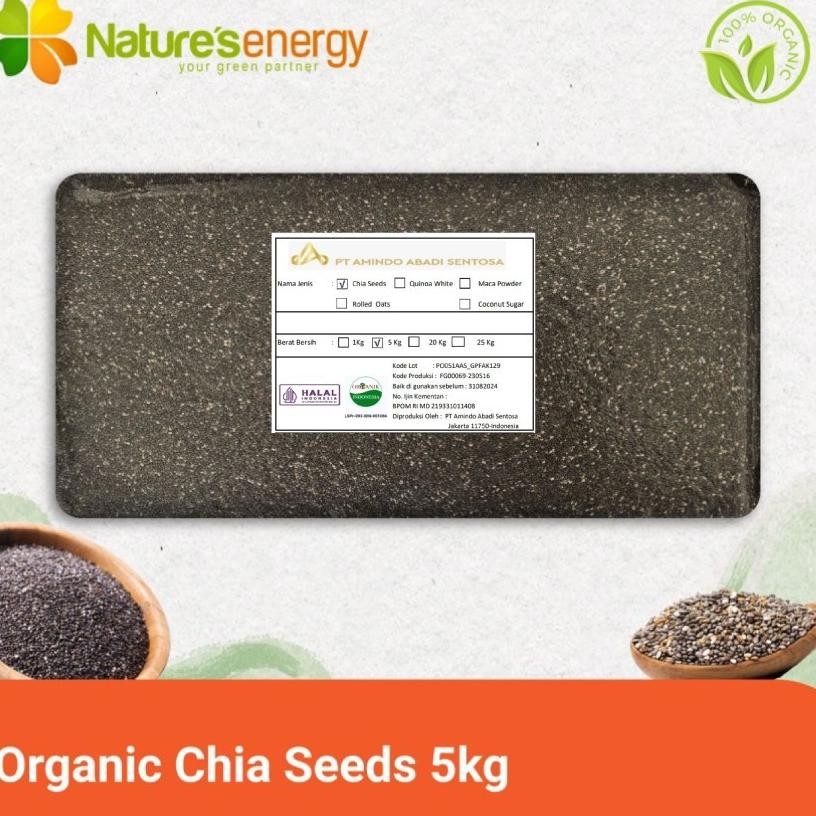 

Organic Chia Eed Bla 5 G