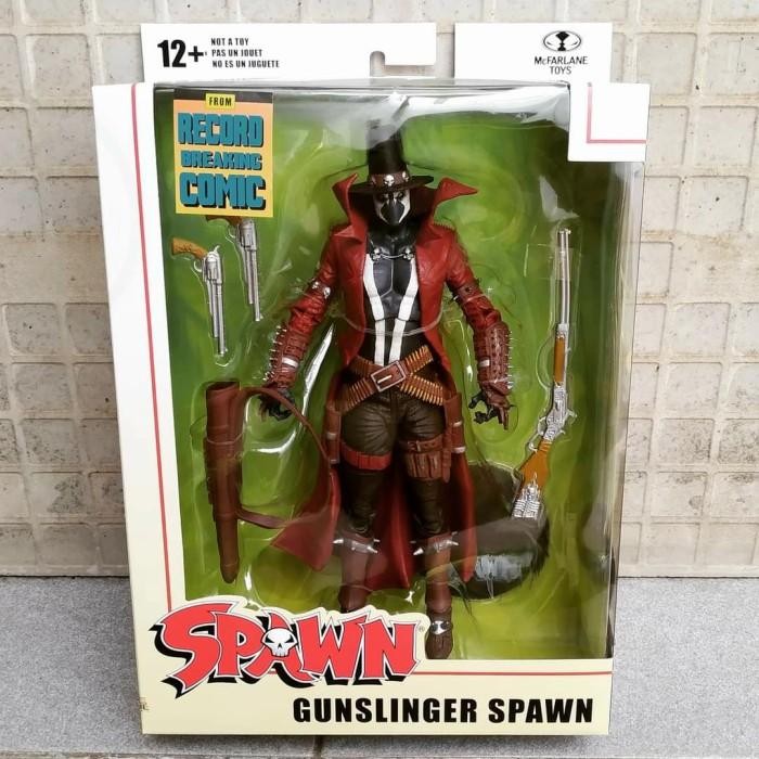 Mcfarlane Toys Gunslinger Spawn Coboy Deluxe Record Breaking Comic Original Dan Terpercaya