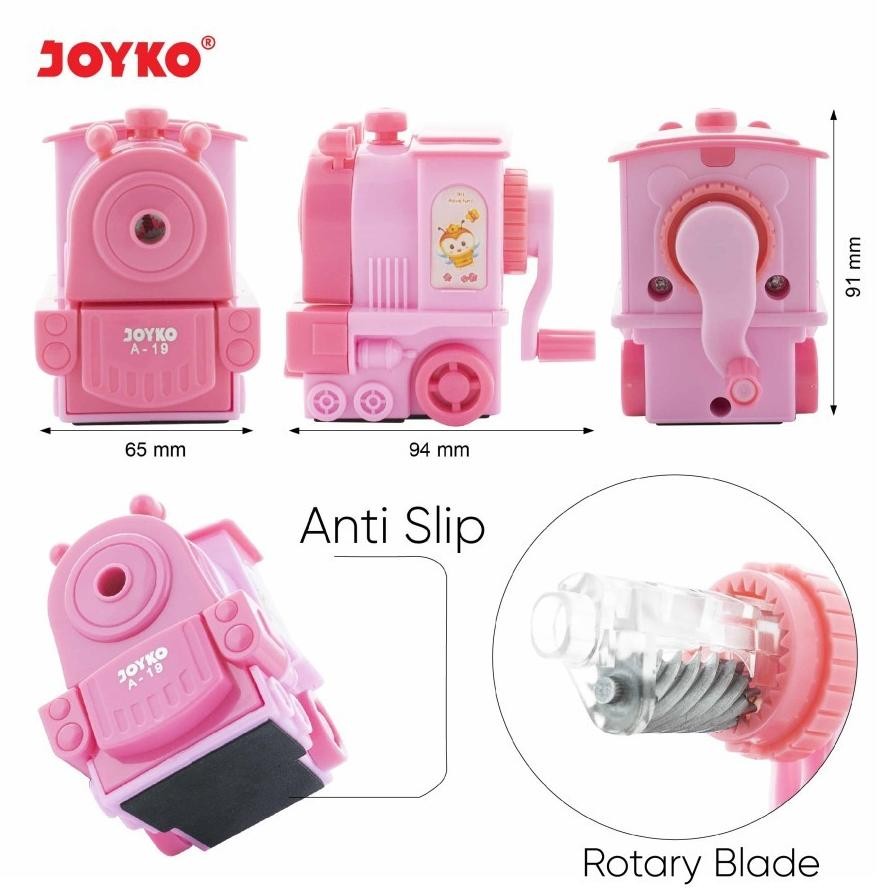 

Ok75 Serutan Putar Rautan Pensil JOYKO A19 KERETA - Sharpener Anti Slip A-19 UNIK Viral