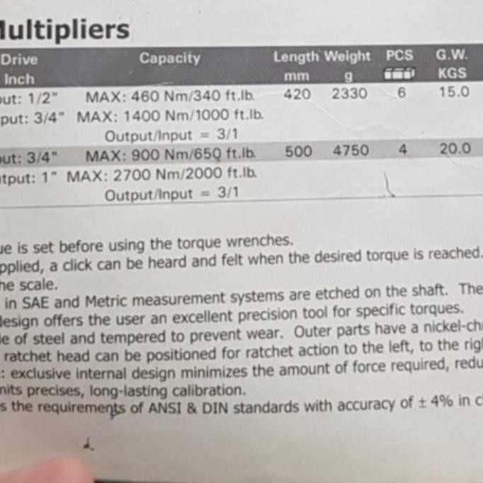 Grosir Torque Multiplier 3000 Nm Kunci Torque 3000 Nm Genius
