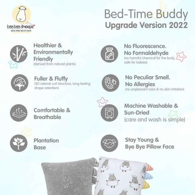 Grosir Baabaa Sheepz Bantal Pillow Medium Bantal Bayi Baa Baa Baba Sheep