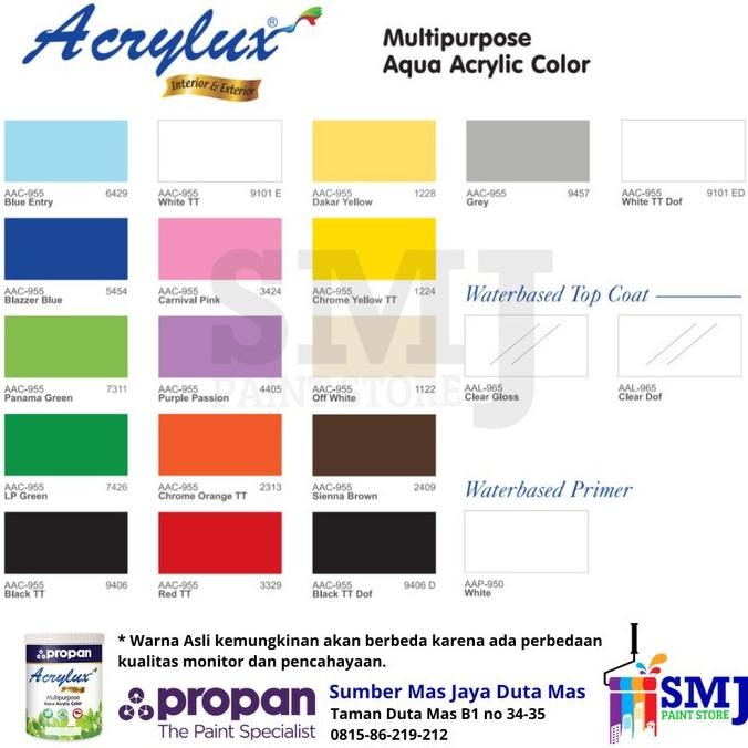 Spesial Cat Duco Water Based Besi Kayu Propan Acrylux Blazzer Blue | Biru 1Kg