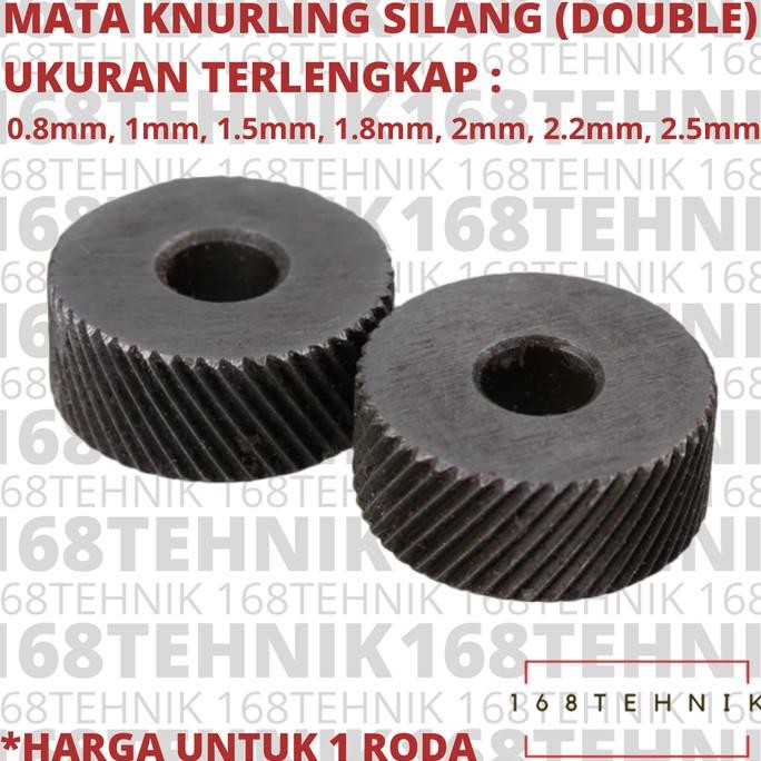 Terlaris MATA KNURLING SILANG 1.5MM / MATA KARTEL RODA SILANG / RODA KNURLING SALE