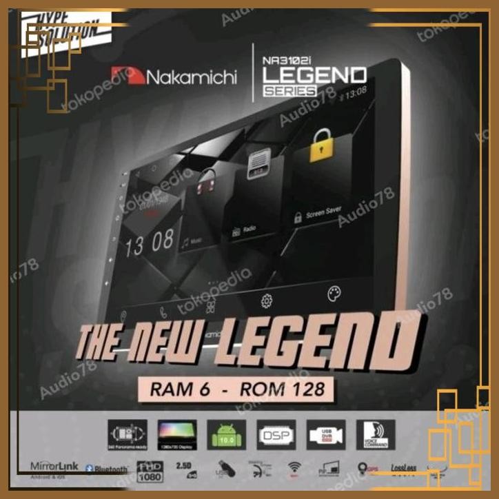 [ADO] HEAD UNIT ANDROID 9" NAKAMICHI LEGEND 6/128GB