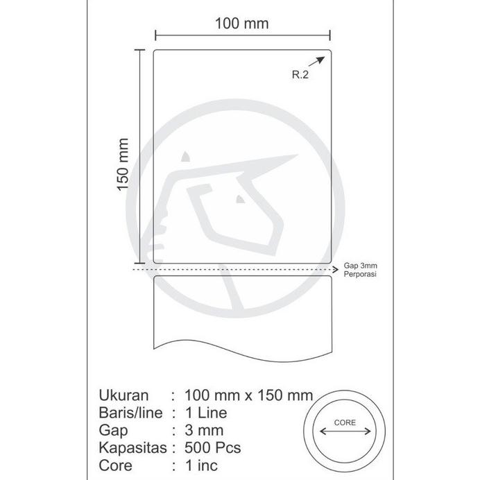 

Kertas Stiker Label Semicoated 100x150mm / 100x150 / A6 Resi Alamat Marketplace Isi 500pcs murah