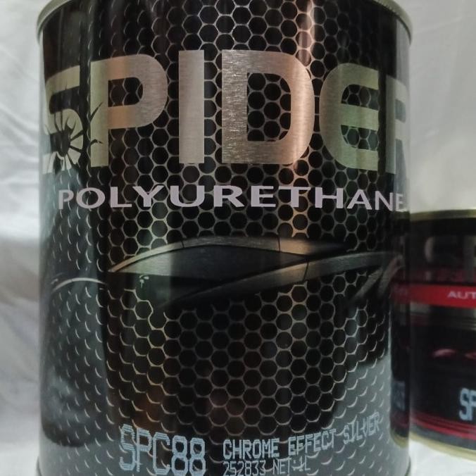 Spesial Cat Pu Spider Spc 88 Chrome Effect Silver 1L