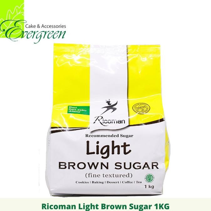 

Ricoman Light Brown Sugar 1KG murah