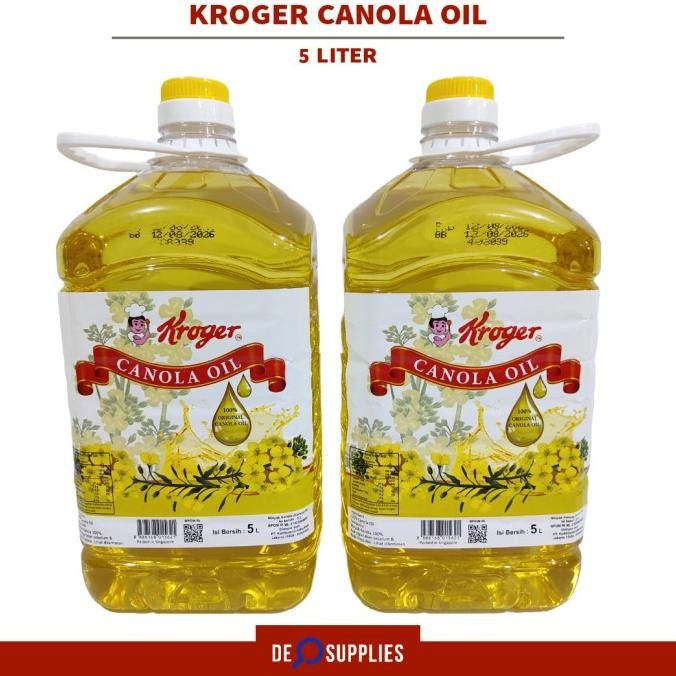 

Kroger Canola Oil 5L - Minyak Kanola Canola Tumis Panggang Singapore murah
