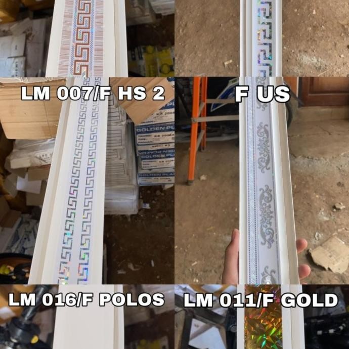 Lis Plafon Pvc Lebar 5.5Cm Panjang 4Meter New Stok