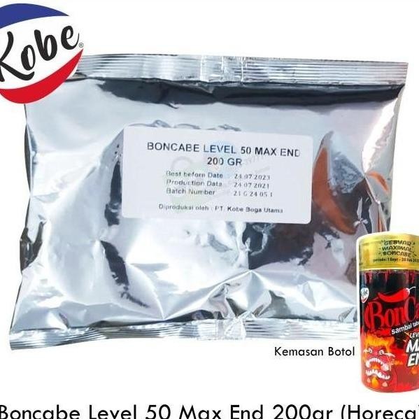 

Boncabe Level 50 Max End 200gr | Sambal Tabur | Cabe Bubuk Pedas Spices Cabai murah
