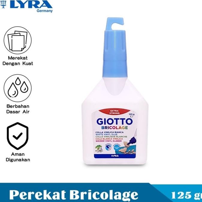 

Giotto Bricolage Lem Vinyl Putih 125 Gr Perekat Cairan LYR-541700 murah