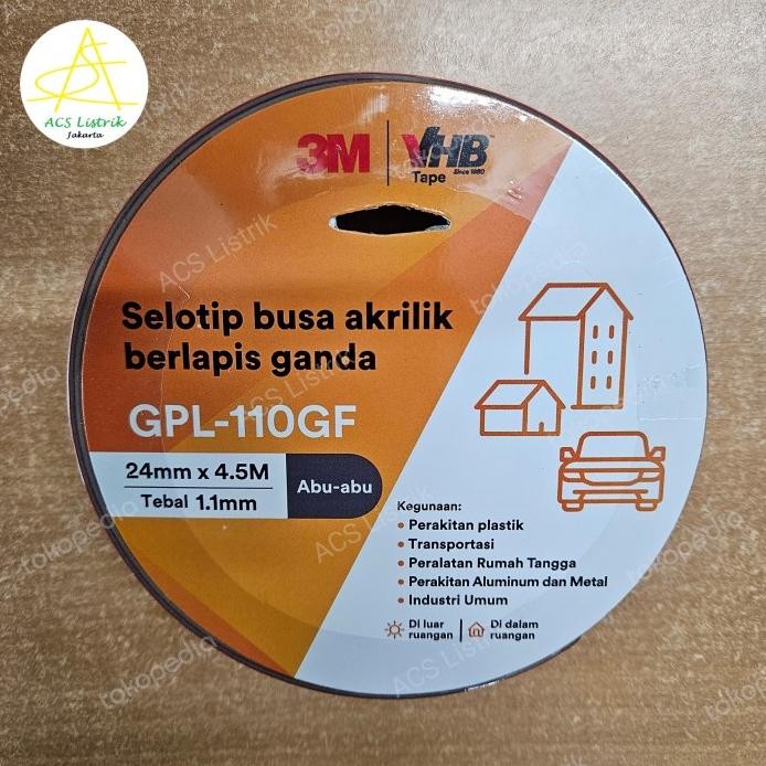 

3M VHB Double Tape 24mm x 4.5mtr murah