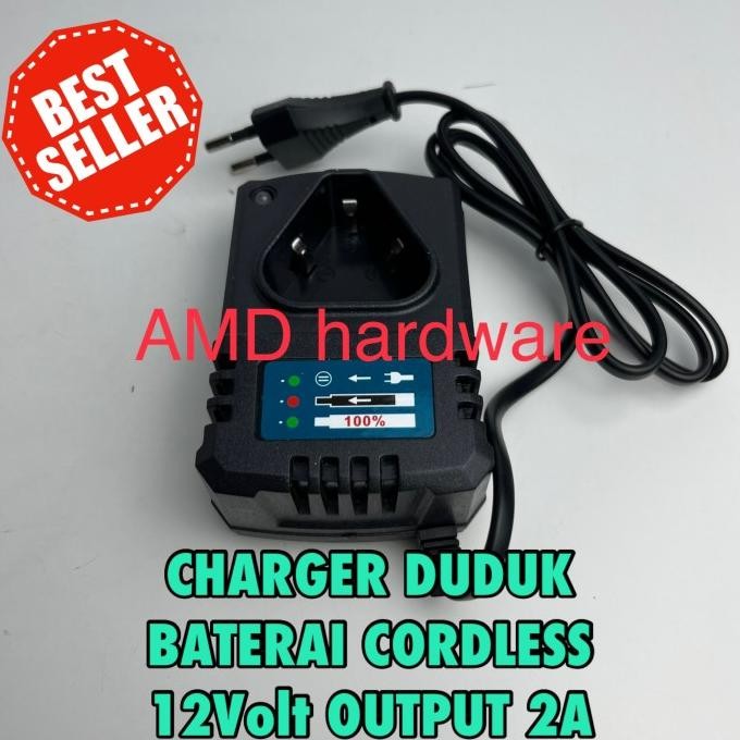 CHARGER DUDUK CASAN BATERAI CORDLESS BOR IMPACT FAST CHARGING 12V JLD murah
